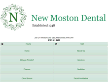 Tablet Screenshot of newmostondental.com